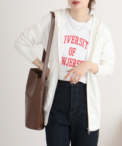 TRUSS(トラス)の「TRUSS ジャージージップパーカ(パーカー・メンズ・ネイビー/ヘザーグレー/オフホワイト/ブラック・S/XL/M/L/XS)」の2枚目の写真