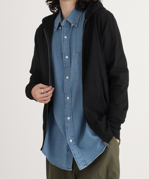TRUSS(トラス)の「TRUSS ジャージージップパーカ(パーカー・メンズ・ネイビー/ヘザーグレー/オフホワイト/ブラック・S/XL/M/L/XS)」の8枚目の写真