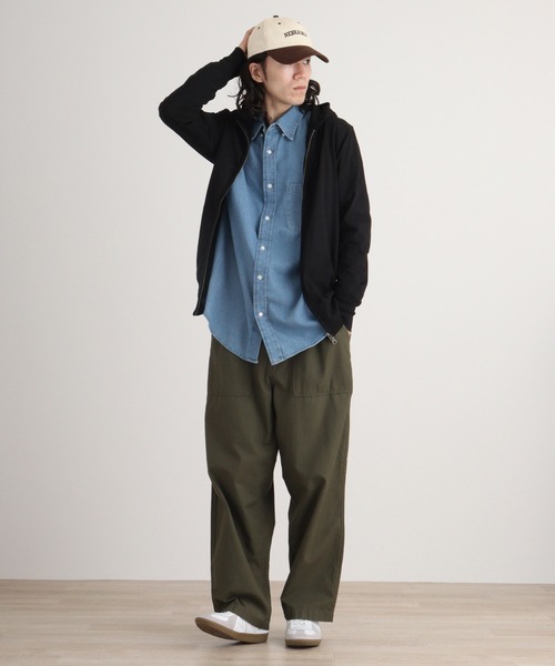 TRUSS(トラス)の「TRUSS ジャージージップパーカ(パーカー・メンズ・ネイビー/ヘザーグレー/オフホワイト/ブラック・S/XL/M/L/XS)」の11枚目の写真