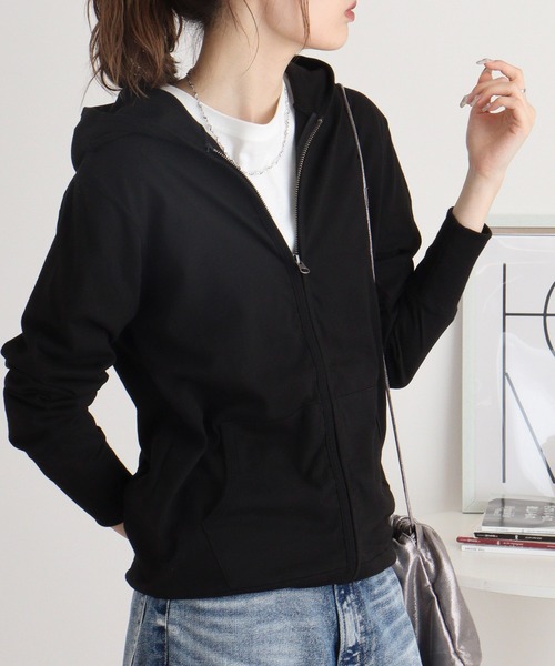 TRUSS(トラス)の「TRUSS ジャージージップパーカ(パーカー・メンズ・ネイビー/ヘザーグレー/オフホワイト/ブラック・S/XL/M/L/XS)」の5枚目の写真