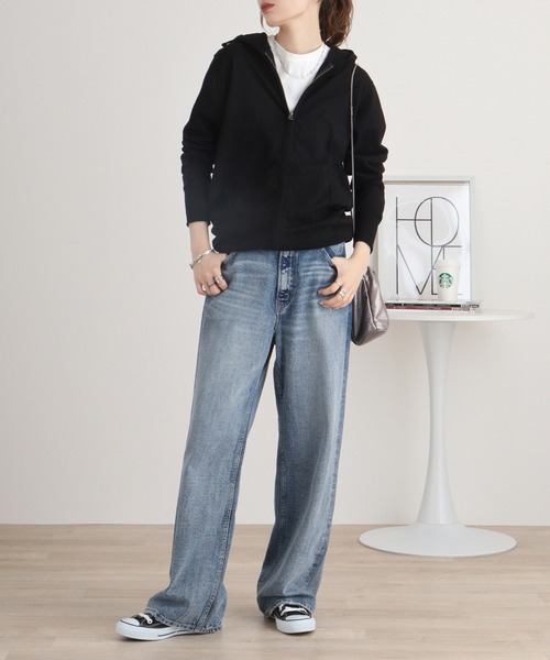 TRUSS(トラス)の「TRUSS ジャージージップパーカ(パーカー・メンズ・ネイビー/ヘザーグレー/オフホワイト/ブラック・S/XL/M/L/XS)」の6枚目の写真