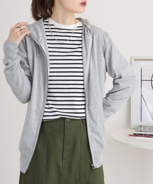 TRUSS(トラス)の「TRUSS ジャージージップパーカ(パーカー・メンズ・ネイビー/ヘザーグレー/オフホワイト/ブラック・S/XL/M/L/XS)」の15枚目の写真