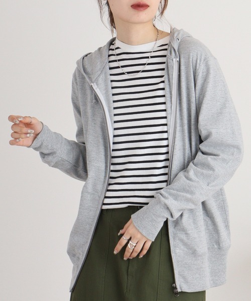 TRUSS(トラス)の「TRUSS ジャージージップパーカ(パーカー・メンズ・ネイビー/ヘザーグレー/オフホワイト/ブラック・S/XL/M/L/XS)」の13枚目の写真