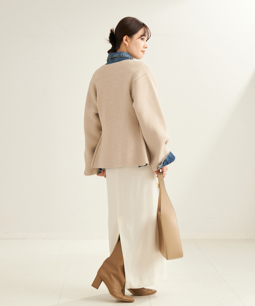 plageプラージュ＊WOOL FORM ジャケット＊新品未使用 plage（プラージュ）の「WOOL FORM ジャケット（ニット/セーター