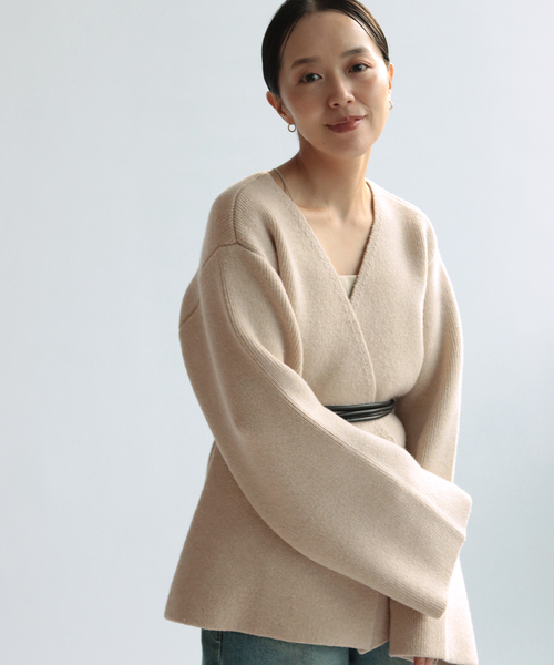 plage（プラージュ）の「WOOL FORM ジャケット（ニット/セーター