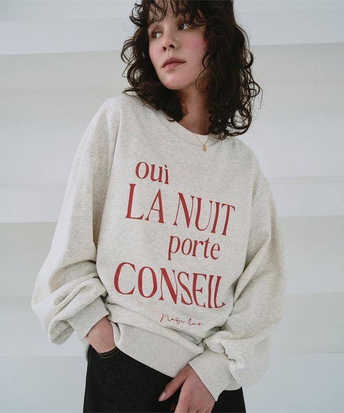 titivate（ティティベイト）の「クルーネックルーズスウェットプルオーバー（スウェット・レディース・グレー/グレー系その他/ピンク系その他/ネイビー/オートミール・FREE）」の3枚目の写真