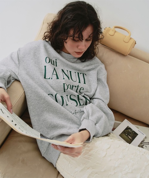 titivate（ティティベイト）の「クルーネックルーズスウェットプルオーバー（スウェット・レディース・グレー/グレー系その他/ピンク系その他/ネイビー/オートミール・FREE）」の17枚目の写真