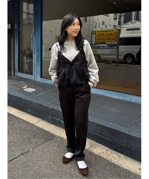 titivate（ティティベイト）の「クルーネックルーズスウェットプルオーバー（スウェット・レディース・グレー/グレー系その他/ピンク系その他/ネイビー/オートミール・FREE）」の12枚目の写真