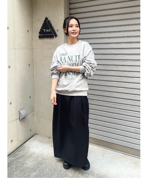 titivate（ティティベイト）の「クルーネックルーズスウェットプルオーバー（スウェット・レディース・グレー/グレー系その他/ピンク系その他/ネイビー/オートミール・FREE）」の11枚目の写真