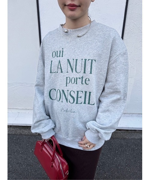 titivate（ティティベイト）の「クルーネックルーズスウェットプルオーバー（スウェット・レディース・グレー/グレー系その他/ピンク系その他/ネイビー/オートミール・FREE）」の8枚目の写真