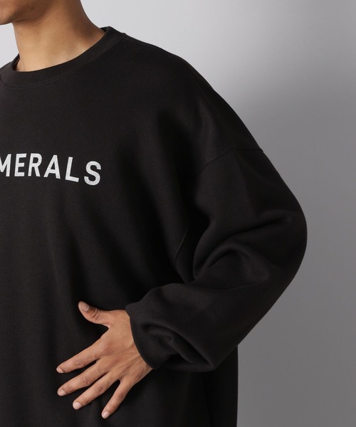 NUMERALS（ヌメラルズ）の「【NUMERALS】裏起毛プリントクルーネックプルオーバー（スウェット・メンズ・オフホワイト/ブラック/カーキ/オレンジ・MEDIUM/LARGE）」の21枚目の写真