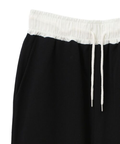 Green　Parks（グリーンパークス）の「ウエスト配色切替スウェットパンツ（スウェットパンツ・レディース・ブラック/グレー・FREE）」の10枚目の写真