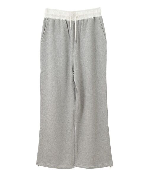 Green　Parks（グリーンパークス）の「ウエスト配色切替スウェットパンツ（スウェットパンツ・レディース・ブラック/グレー・FREE）」の15枚目の写真