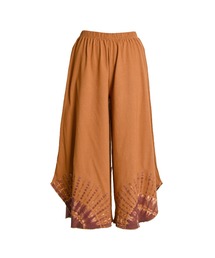 タイダイ染め エスニックワイドフレアパンツ