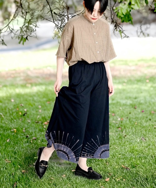 ☆即購入OK☆ETRE TOKYO エスニック プリント パンツ フレアパンツ エスニック柄 ワイドフレアパンツ（その他パンツ）｜MARAI