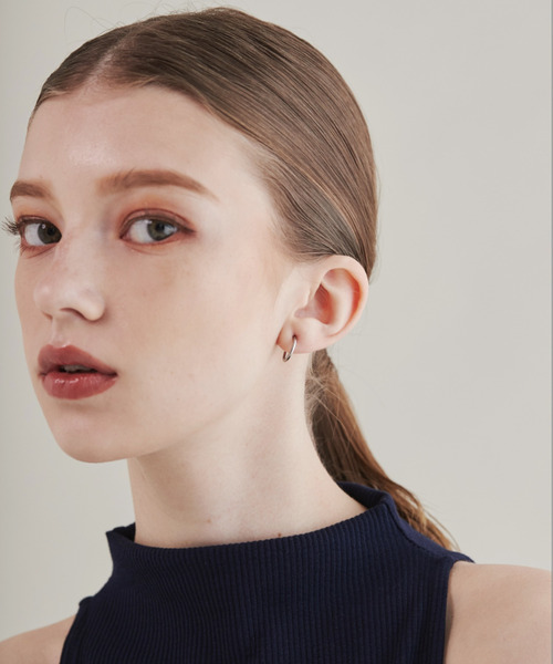 セール】【 金属アレルギー対応 】 シンプルフープイヤリング