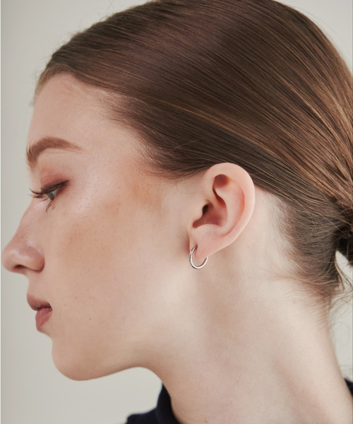 ciite' surgical stainless（シーテサージカルステンレス）の「【 金属アレルギー対応 】 シンプルフープイヤリング サージカルステンレス   (両耳用)（イヤリング・レディース・シルバー/ゴールド/ピンクゴールド・21/12/15 ）」の11枚目の写真