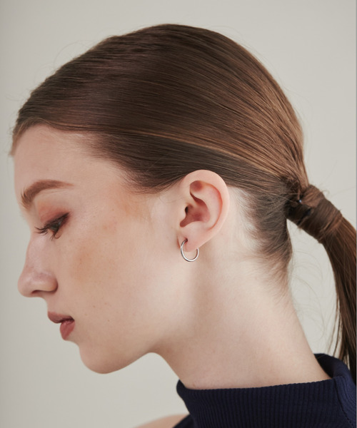 ciite' surgical stainless（シーテサージカルステンレス）の「【 金属アレルギー対応 】 シンプルフープイヤリング サージカルステンレス   (両耳用)（イヤリング・レディース・シルバー/ゴールド/ピンクゴールド・21/12/15 ）」の13枚目の写真