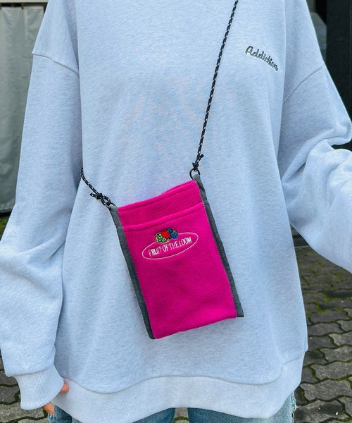 FRUIT OF THE LOOM（フルーツオブザルーム）の「FRUIT OF THE LOOM / FTL FREECE SHOULDER BAG / 80677800（ショルダーバッグ・レディース・オレンジ/グリーン/ピンク/ブラウン/ネイビー/グレー・ONESIZE）」の14枚目の写真