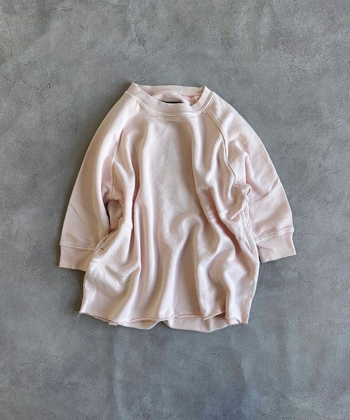 BIG FIELD（ビッグフィールド）の「ピグメントラグランワンピース（ワンピース・キッズ・レッド/カーキ/サンドベージュ・120/110/100/90/150/140/130）」の2枚目の写真