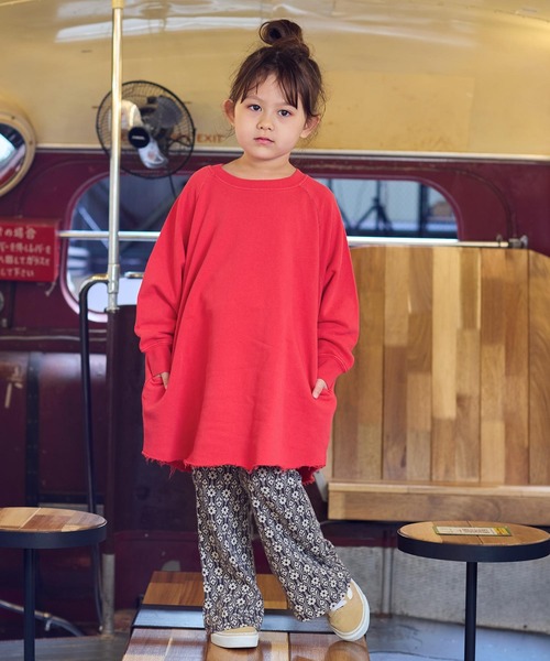 BIG FIELD（ビッグフィールド）の「ピグメントラグランワンピース（ワンピース・キッズ・レッド/カーキ/サンドベージュ・120/110/100/90/150/140/130）」の10枚目の写真