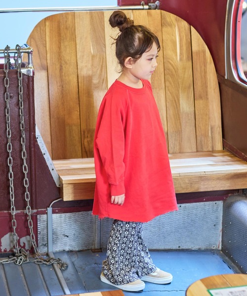 BIG FIELD（ビッグフィールド）の「ピグメントラグランワンピース（ワンピース・キッズ・レッド/カーキ/サンドベージュ・120/110/100/90/150/140/130）」の11枚目の写真