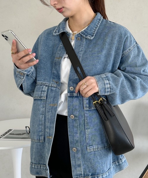 wears（ウェアーズ）の「leather big belt shoulder bag／PU太ベルトショルダーバッグ（ショルダーバッグ・レディース・ブラック/ブラウン・FREE）」の5枚目の写真