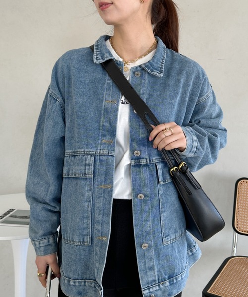 セール】leather big belt shoulder bag／PU太ベルトショルダー