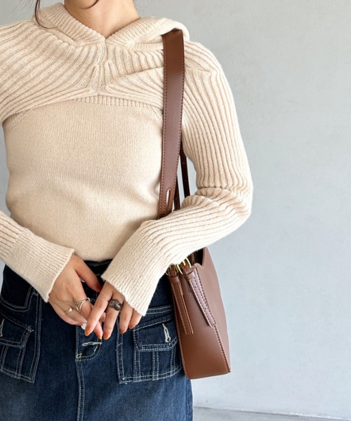 セール】leather big belt shoulder bag／PU太ベルトショルダー
