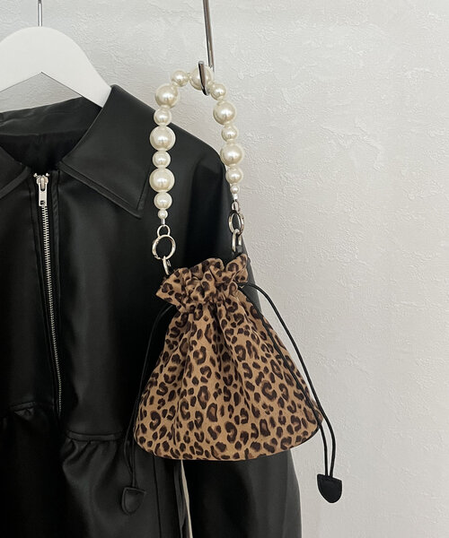 prose verse（プロズヴェール）の「パールハンドルレオパードショルダーバッグ（ショルダーバッグ・レディース・ブラウン・FREE）」の8枚目の写真