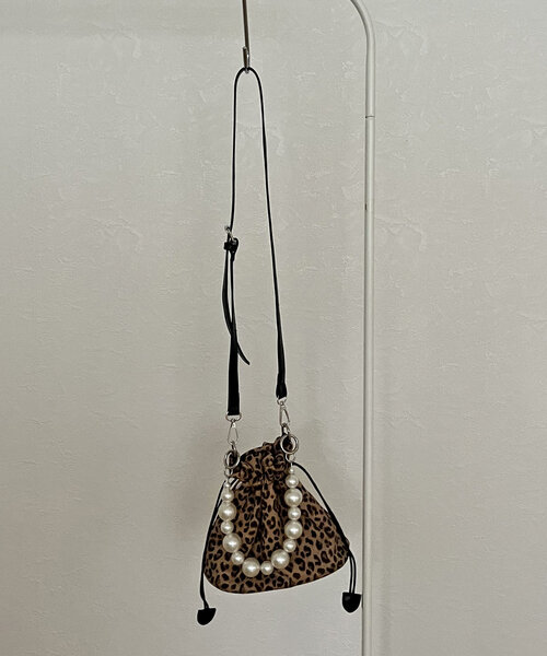 prose verse（プロズヴェール）の「パールハンドルレオパードショルダーバッグ（ショルダーバッグ・レディース・ブラウン・FREE）」の9枚目の写真