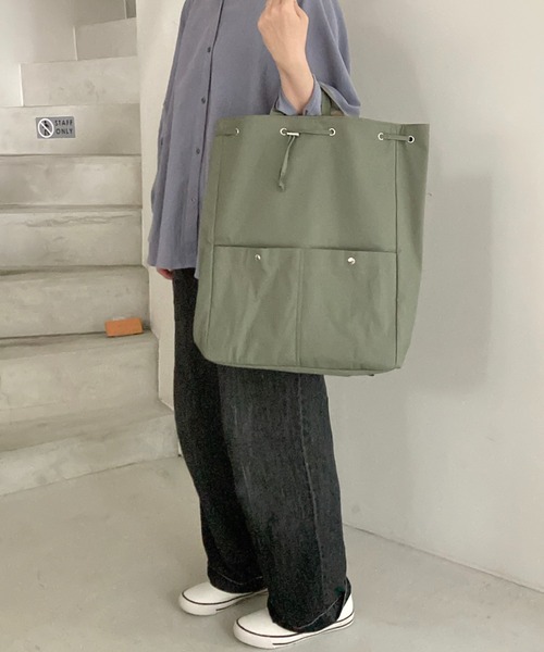 EARTH MADE(アースメイド)の「TFM 3WAY BACKPACK(バックパック/リュック・メンズ・ブラック/ベージュ/カーキ・FREE)」の13枚目の写真