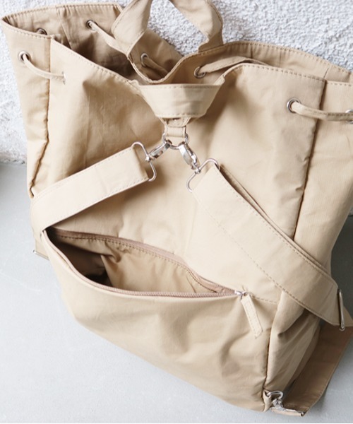 EARTH MADE(アースメイド)の「TFM 3WAY BACKPACK(バックパック/リュック・メンズ・ブラック/ベージュ/カーキ・FREE)」の8枚目の写真