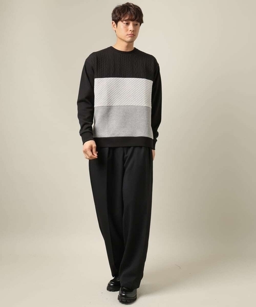 a.v.v（アーヴェヴェ）の「【大人に着映える】フクレジャカードプルオーバー（Tシャツ/カットソー・メンズ・アイボリー/ブラック/ホワイト・44/46/48/50/52）」の8枚目の写真