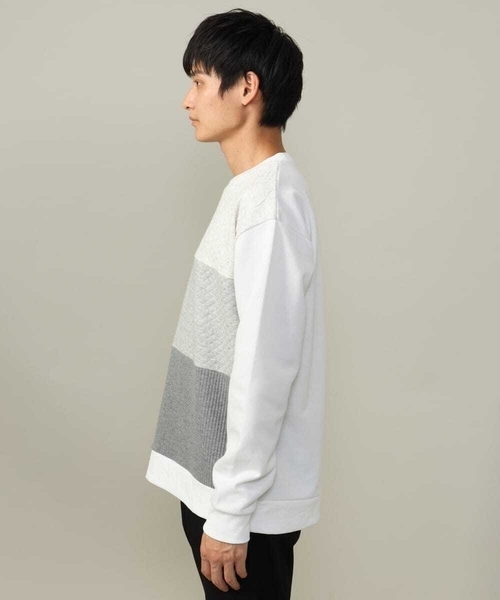 a.v.v（アーヴェヴェ）の「【大人に着映える】フクレジャカードプルオーバー（Tシャツ/カットソー・メンズ・アイボリー/ブラック/ホワイト・44/46/48/50/52）」の19枚目の写真