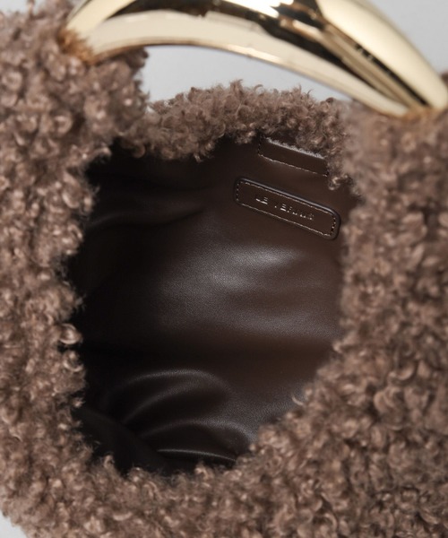 A part by（アパートバイ）の「【別注】LE VERNIS ボアバッグ（ハンドバッグ・レディース・ブラウン/アイボリー・FREE）」の11枚目の写真