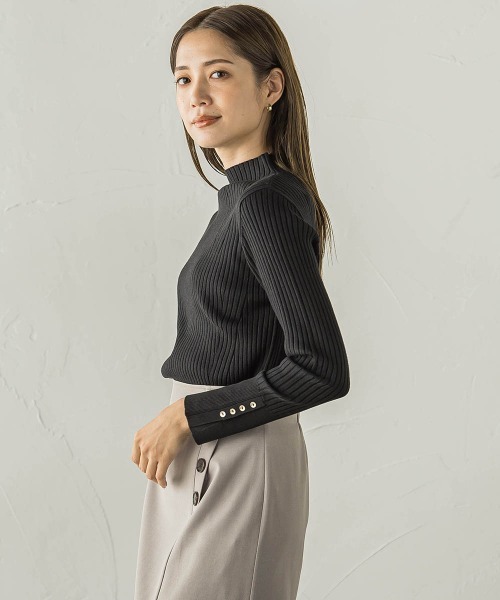 ketty / ケティ ハイネックリブニットプルオーバー≪手洗い可能≫ セール】ハイネックリブニットプルオーバー≪手洗い可能