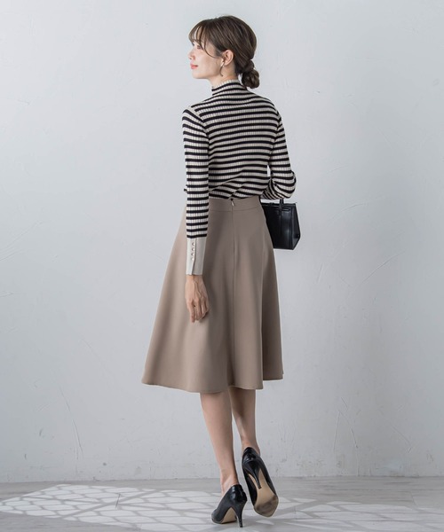 ketty(ケティ)の「ヒートハイネックプルオーバー≪手洗い可能≫(ニット/セーター・レディース・レッド/パープル/アイボリー/ブラック/オフホワイト/ブラウン・M)」の20枚目の写真
