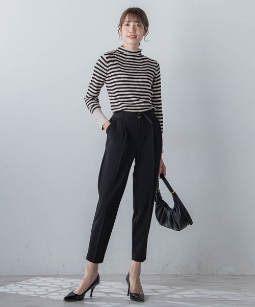 ketty(ケティ)の「ヒートハイネックプルオーバー≪手洗い可能≫(ニット/セーター・レディース・レッド/パープル/アイボリー/ブラック/オフホワイト/ブラウン・M)」の18枚目の写真