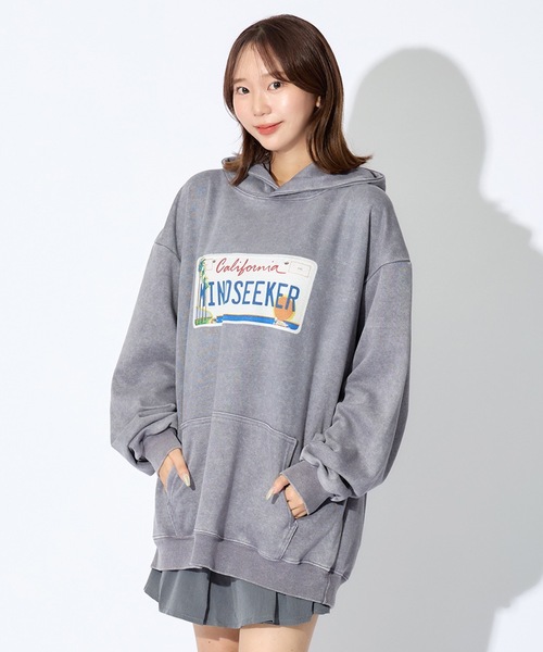 mindseeker（マインドシーカー）の「Number Plate Light Hoodie（パーカー・メンズ・ブラック/パープル/グレー・M/XL/L）」の10枚目の写真