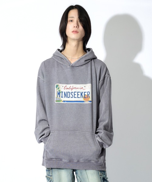 mindseeker（マインドシーカー）の「Number Plate Light Hoodie（パーカー・メンズ・ブラック/パープル/グレー・M/XL/L）」の15枚目の写真