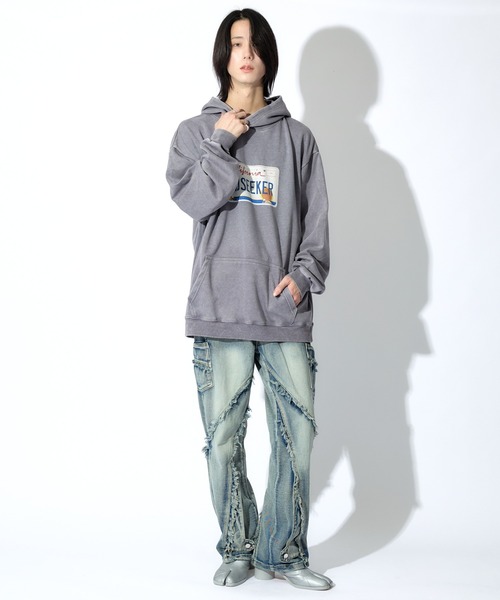 mindseeker（マインドシーカー）の「Number Plate Light Hoodie（パーカー・メンズ・ブラック/パープル/グレー・M/XL/L）」の8枚目の写真