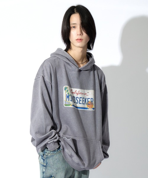 mindseeker（マインドシーカー）の「Number Plate Light Hoodie（パーカー・メンズ・ブラック/パープル/グレー・M/XL/L）」の14枚目の写真