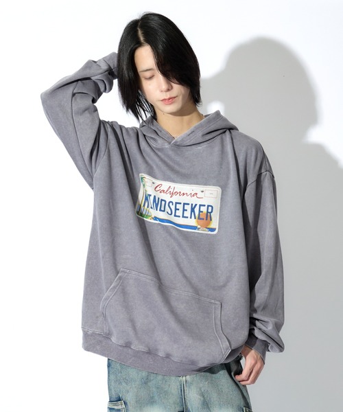 mindseeker（マインドシーカー）の「Number Plate Light Hoodie（パーカー・メンズ・ブラック/パープル/グレー・M/XL/L）」の17枚目の写真
