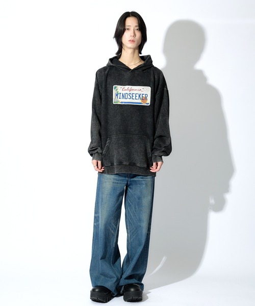 mindseeker（マインドシーカー）の「Number Plate Light Hoodie（パーカー・メンズ・ブラック/パープル/グレー・M/XL/L）」の22枚目の写真