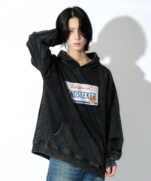 mindseeker（マインドシーカー）の「Number Plate Light Hoodie（パーカー・メンズ・ブラック/パープル/グレー・M/XL/L）」の20枚目の写真