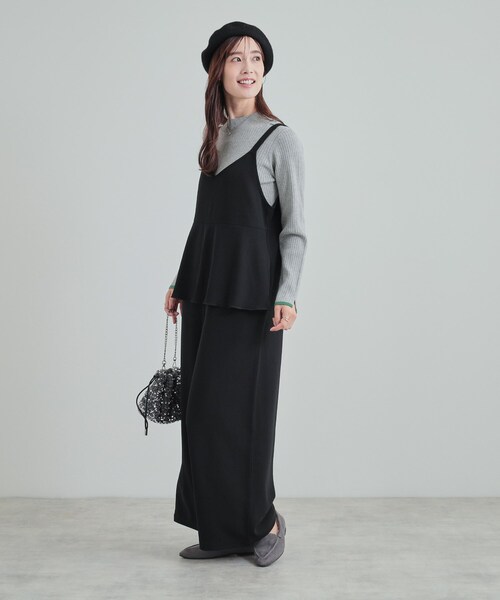 セール】【S-LL/前後2WAY】 大人のための 甘すぎないティアードフリル