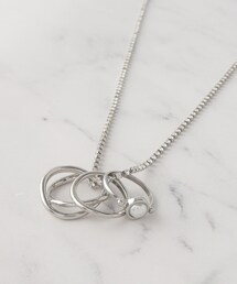 SHOO・LA・RUE（シューラルー）の「キラキラチェーン スリーリングネックレス（ネックレス・レディース）」