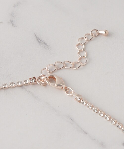 SHOO・LA・RUE（シューラルー）の「◆キラキラチェーン スリーリングネックレス（ネックレス・レディース・ピンクゴールド/ゴールド/シルバー・00）」の7枚目の写真