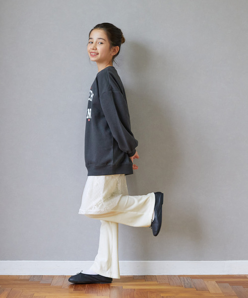 coca(coca)(コカ)の「キッズ チュールスカートレイヤードパンツ(その他パンツ・キッズ・アイボリー/ブラック・150/140/120/130)」の9枚目の写真
